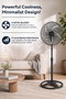 Kumtel KTF-340 Ventilador de 18 pulgadas Negro